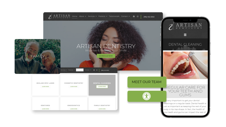 Artisan Dentistry website