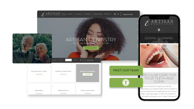 Artisan Dentistry website
