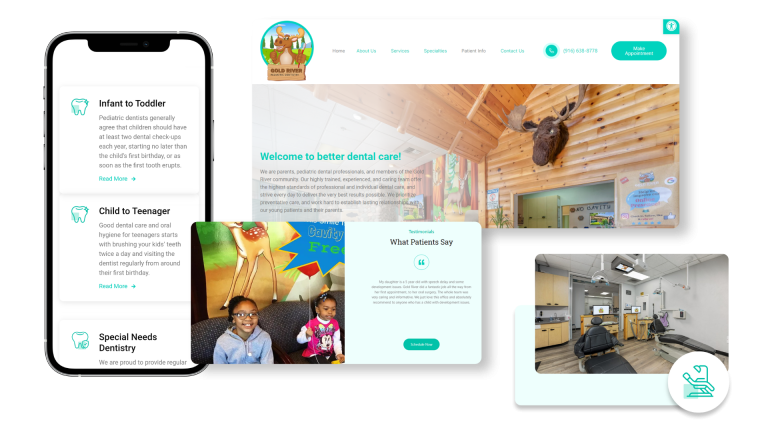 Gold River Pediatric Dentistry website